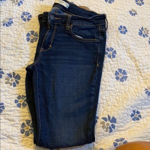 Abercrombie blue skinny jeans